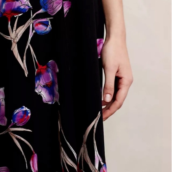 BNWT Yumi Kim Dutch Crocus Floral Silk Maxi Dress for Anthropologie Size M - Picture 2 of 7